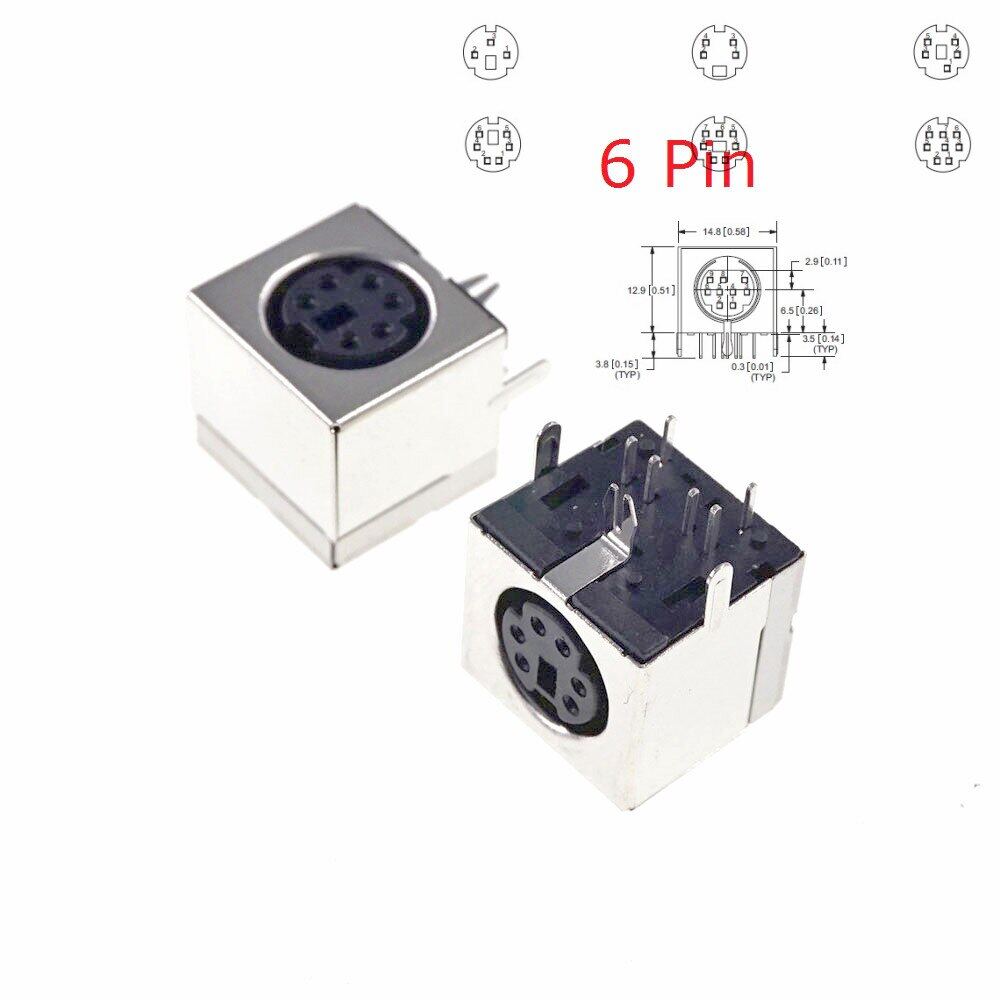 [HOT 2023] 10pcs Circular Receptacle Connector Mini Din 3 4 5 6 7 8 9