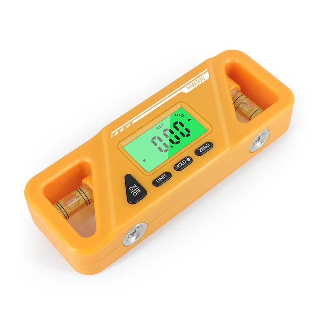 HW-300 90 Degree Ruler Digital Display Inclinometer Level Meter Protractor Angle Meter Digital Protractor Inclinometer Level Meter Goniometer Measuring Inclinometer Magnet