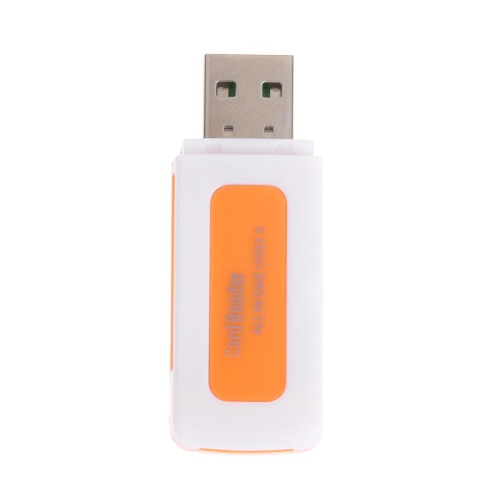 Mini USB2.0 4 Card Slots Smart Card Reader SD/MMC TF MS M2 Card Reader