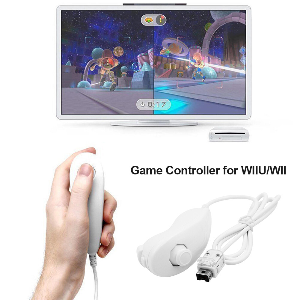 Controller for Wii Wii U Nunchuk Game Controller Remote Gaming Gamepad Joystick Accessories