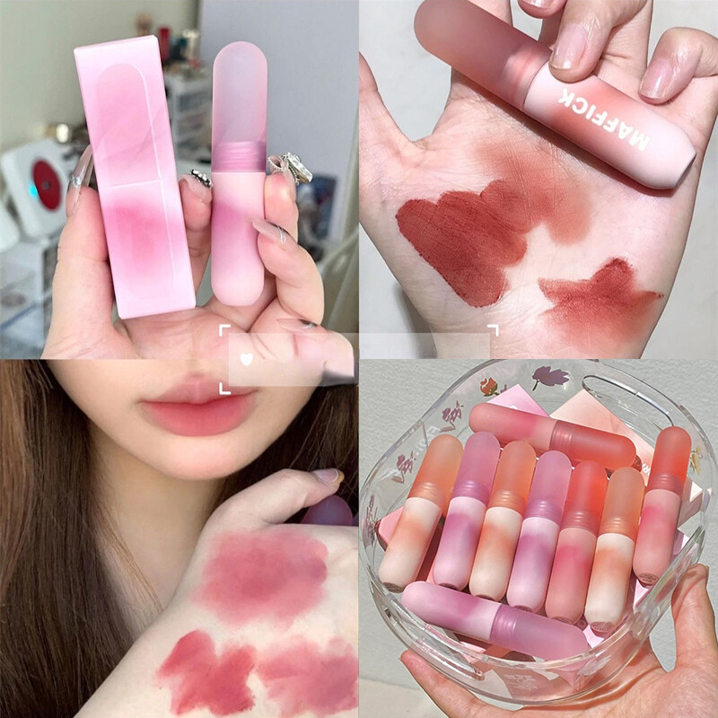 Son Môi Son Nhung Lì Trang Điểm Lâu Trôi Không Thấm Nước