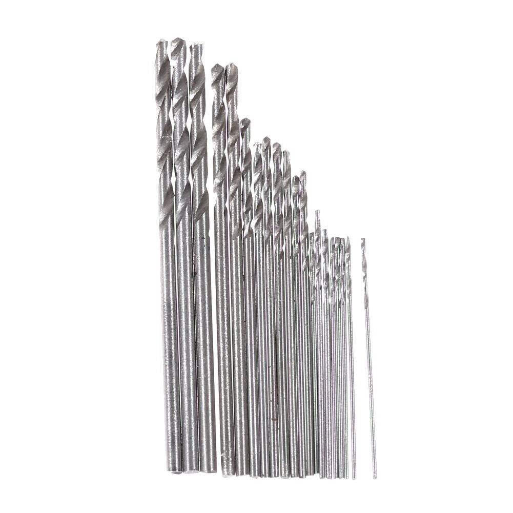 20Pcs Mini drill bit High Speed Steel HSS Micro Twist Drill Bit Set 0.3mm-1