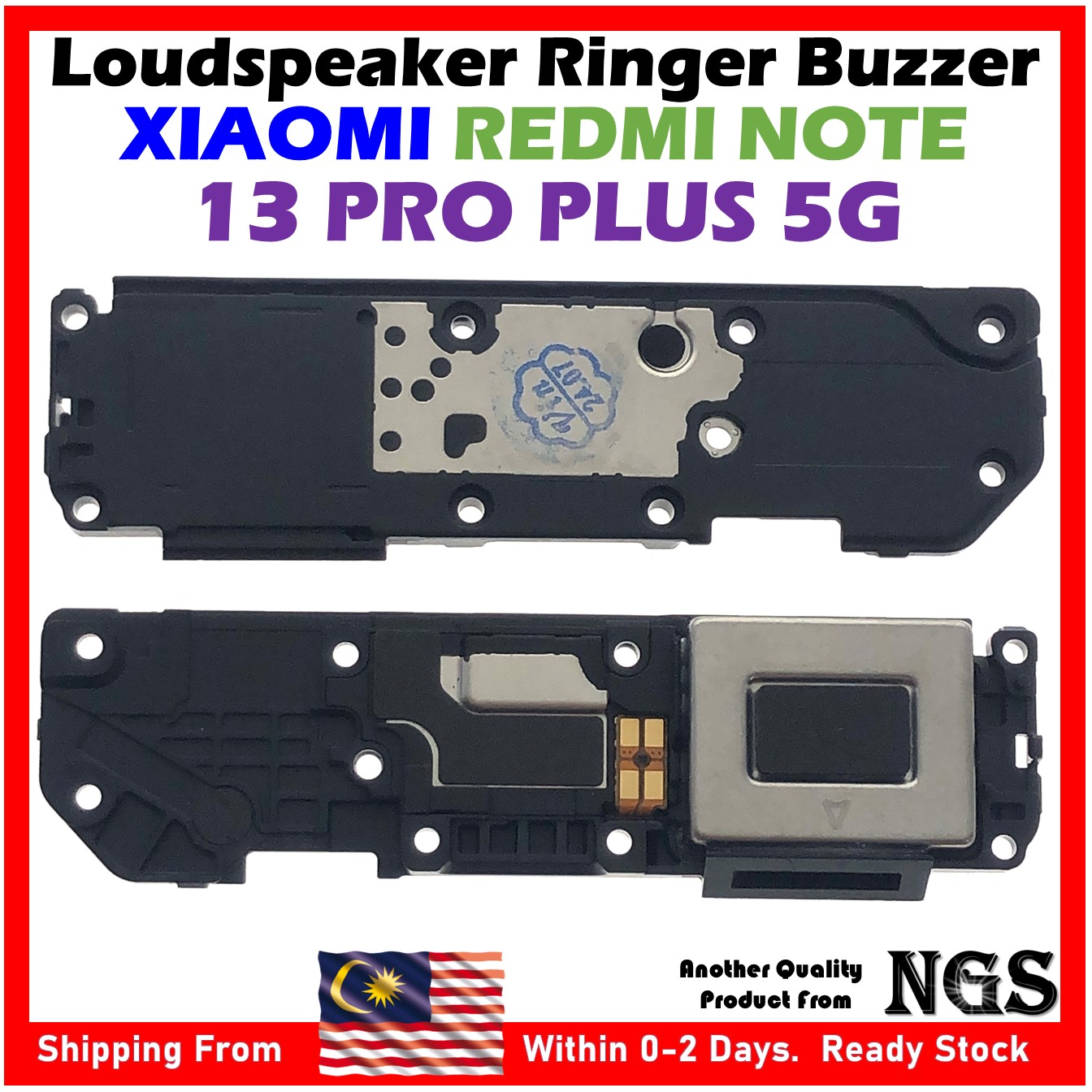 Haut-Parleur (Module) Pour Xiaomi Redmi Note 13 5G - Pièce De Rechange Neuve - Réf. A-035-14-14