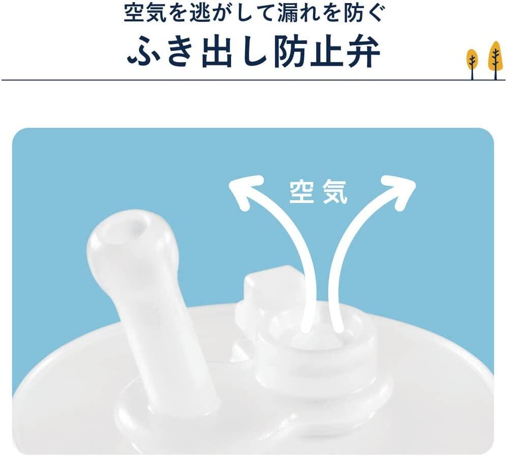 Combi LakuMug Leak-proof Straw (From 6 months old) 240 N (Lion/ Camp/ Ribbon/ Lemon)