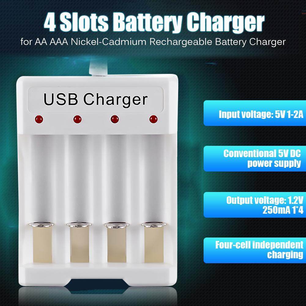 Bộ Sạc Pin USB Thông Minh AA/AAA Sạc Nhanh 4 Khe Để Điều Khiển Từ Xa Micro Đồ Chơi Máy Ảnh V. V.