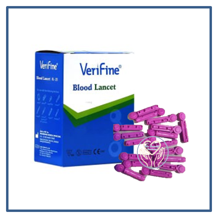 Verifine Blood Lancet 100's (Round form) Lazada