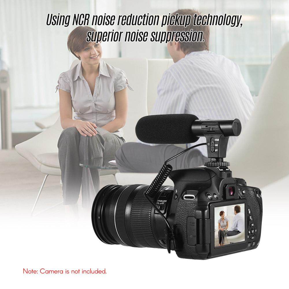Máy Ảnh Micro Quay Video, Xe Bán Tải Siêu Cardioid Micro Mini Để Chụp Ảnh Vlog Phỏng Vấn Dành Cho Máy Ảnh DSLR So-ny Ca-non Ni-kon Pana-sonic Máy Quay Phim