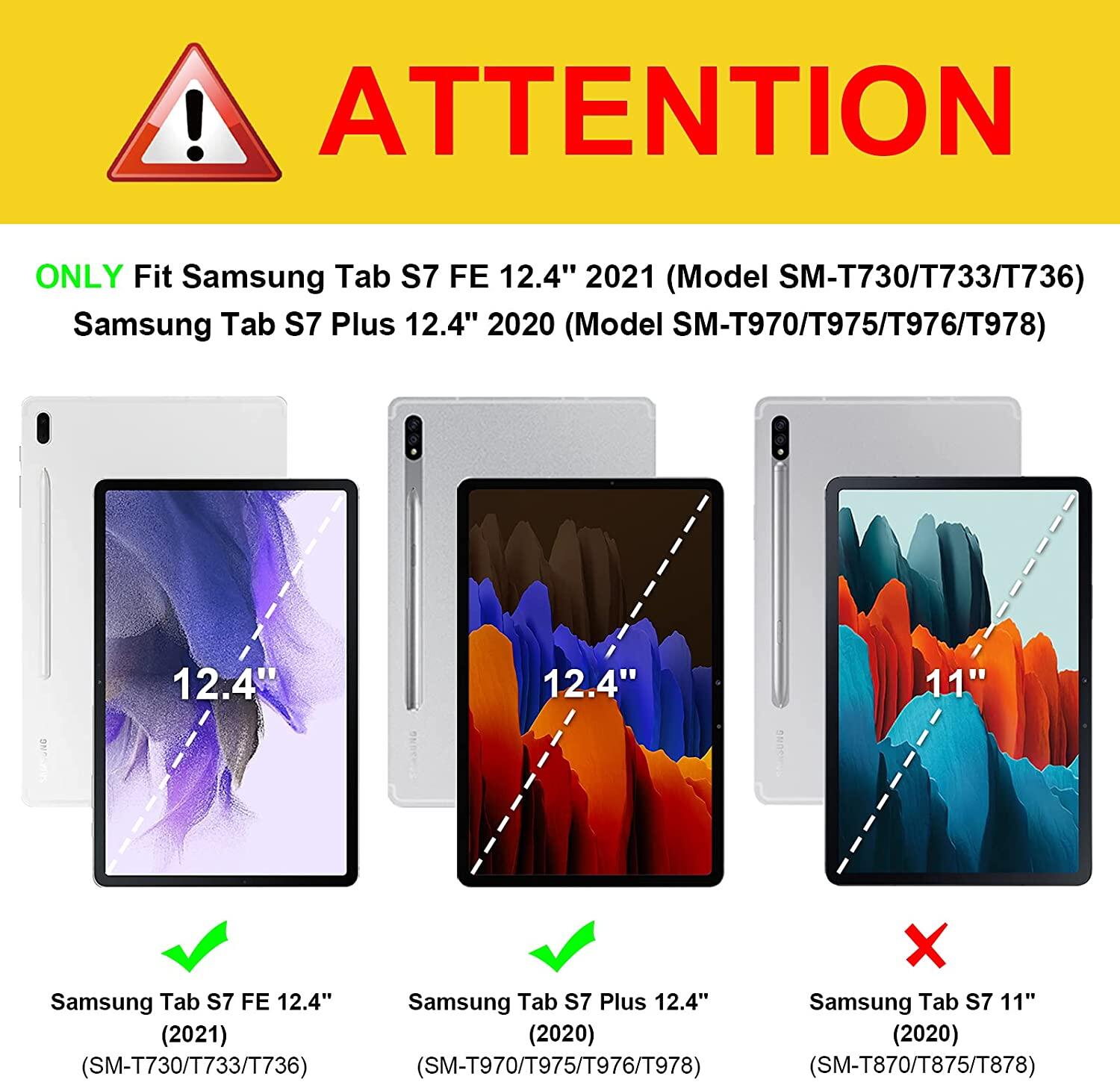 Trường hợp bảo vệ cho Samsung Tab S10 cộng với trường hợp 12.4 inch 2024,360 Giá đỡ xoay chống sốc Vỏ máy tính bảng với hộp đựng bút chì/dây đeo tay/dây đeo vai cho Galaxy Tab S9 FE cộng với/Tab S9 cộng với/Tab S8 cộng với/S7 FE/S7 cộng với 12.4 inch