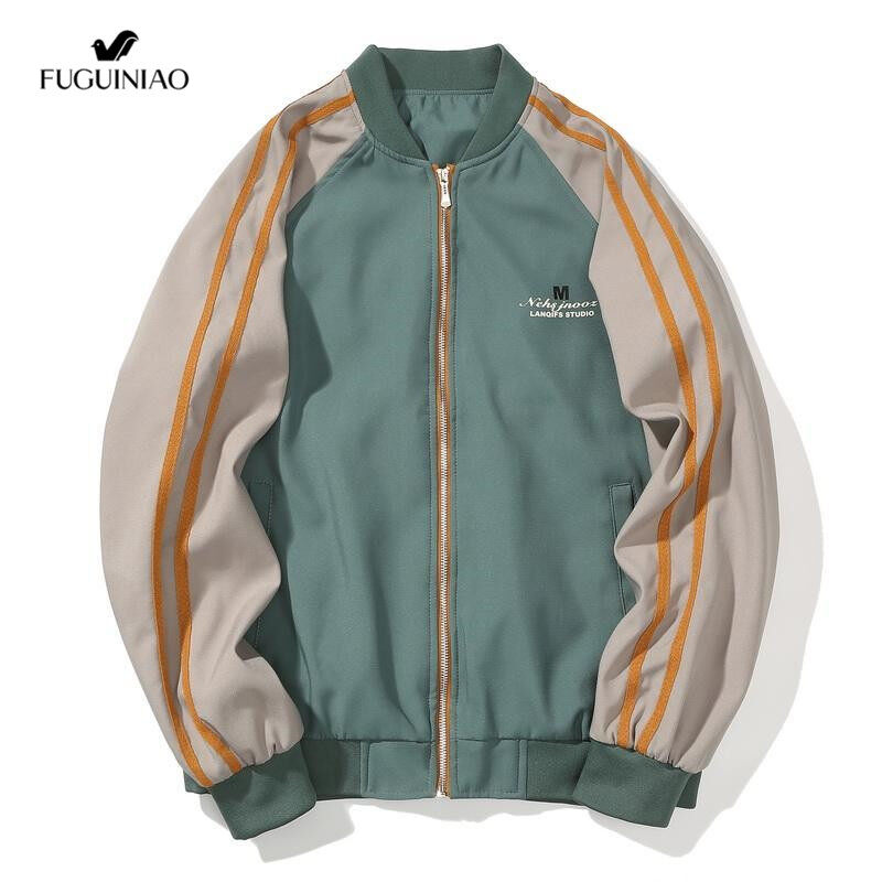 Fuguiniao Men Korean design Jackets Fahsion coats For boyfriends jaket pria M-3XL