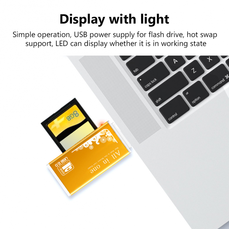 4 Trong 1 Micro SD Đầu đọc thẻ SDHC MMC USB SD Bộ Nhớ T-Flash M2 MS Duo USB 2.0 4 Khe Cắm đầu đọc thẻ nhớ Adapter Hỗ Trợ