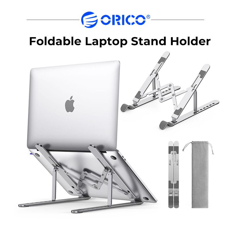 ORICO Foldable Laptop Stand Holder Riser Portable Adjustable Aluminum Notebook Stand Computer Stand 7 Angles for MacBook Tablets