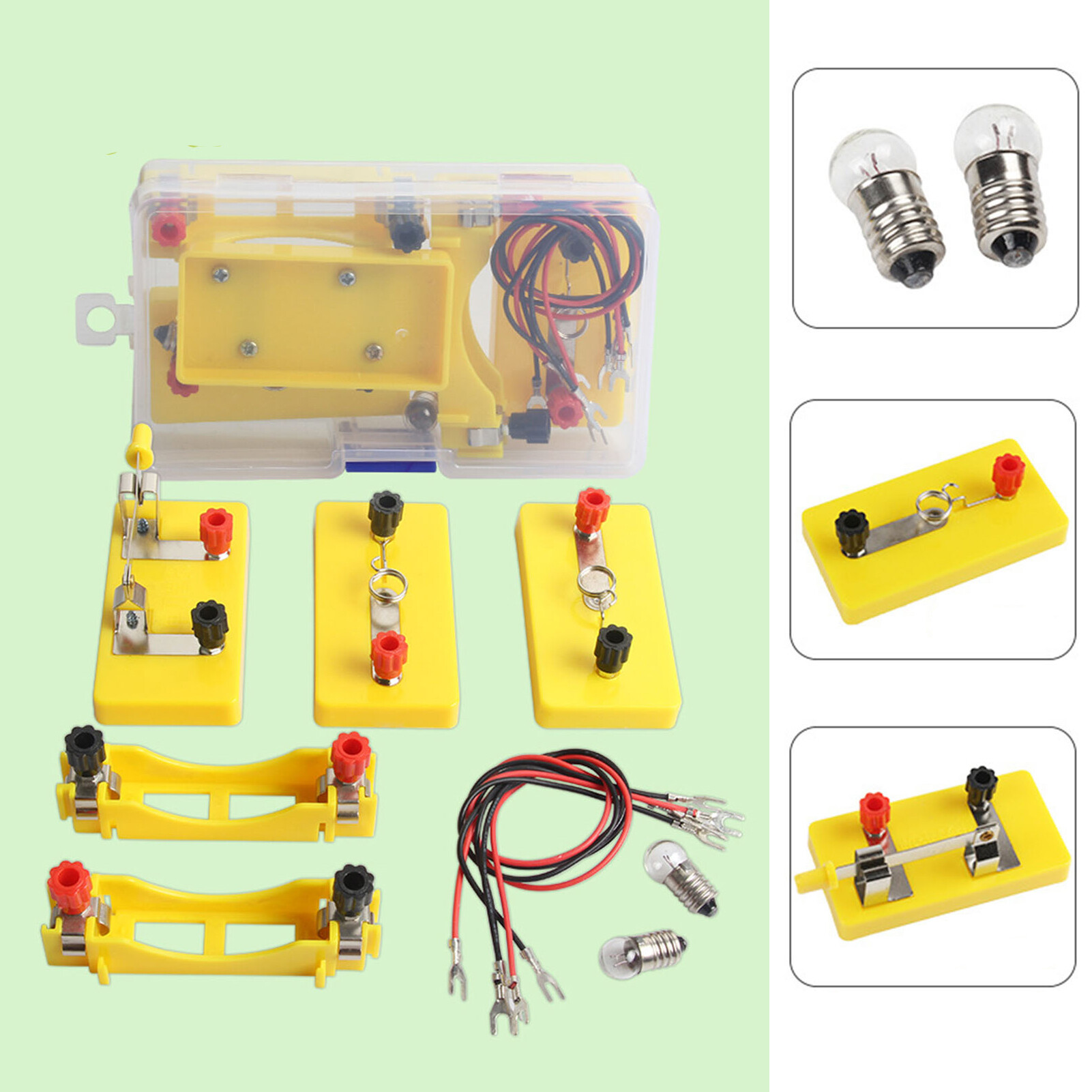 Microgood Bộ Dụng Cụ Khoa Học Vật Lý Bộ Dụng Cụ Câu Đố Học Mạch Cơ Bản Phòng Thí Nghiệm Khoa Học Vật Lý Tự Làm Khả Năng Thực Tế Cho Trẻ Em