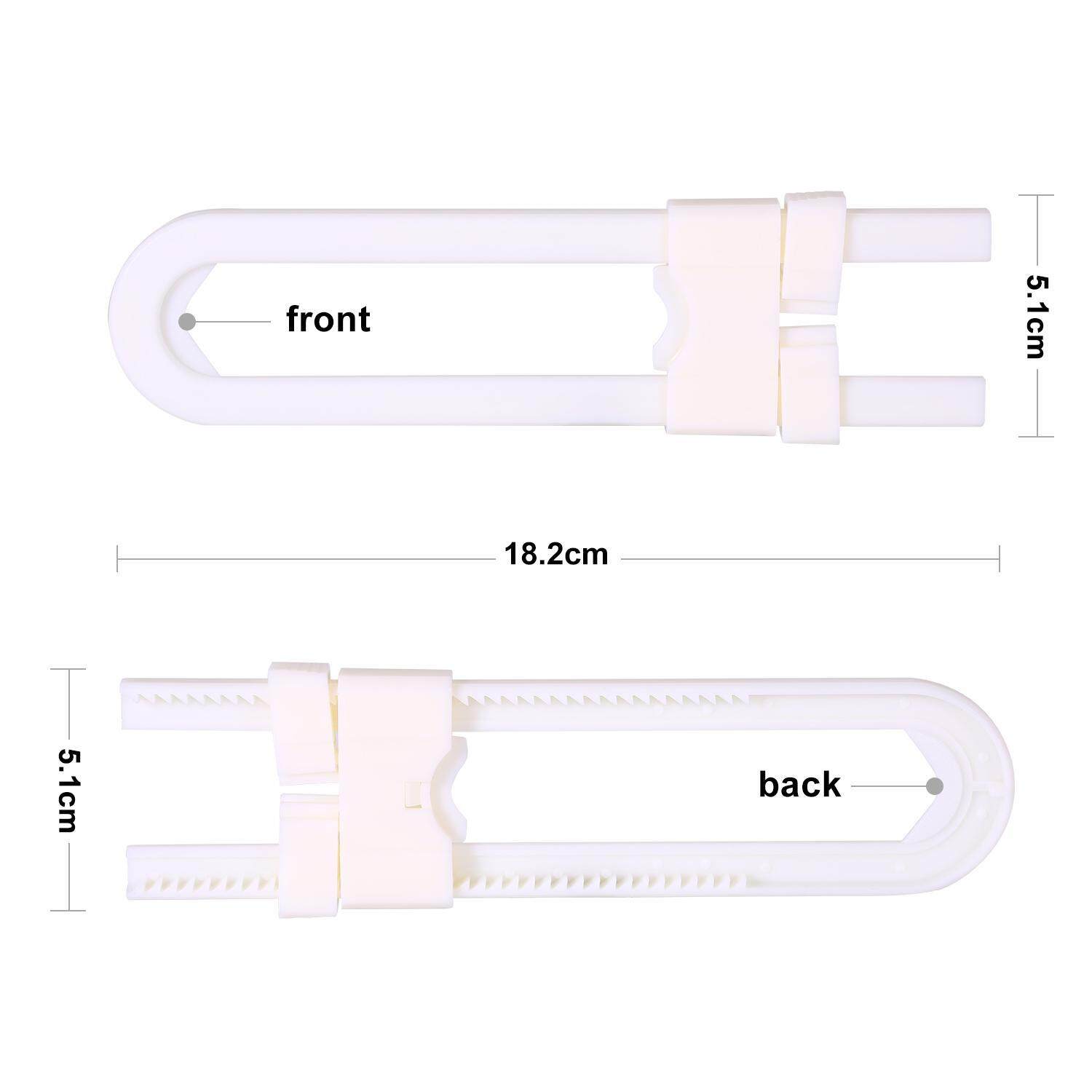 1pcs Child Infant Baby LOAC Kid Safety Drawer Door Cabinet Cupboard U Shape Lock