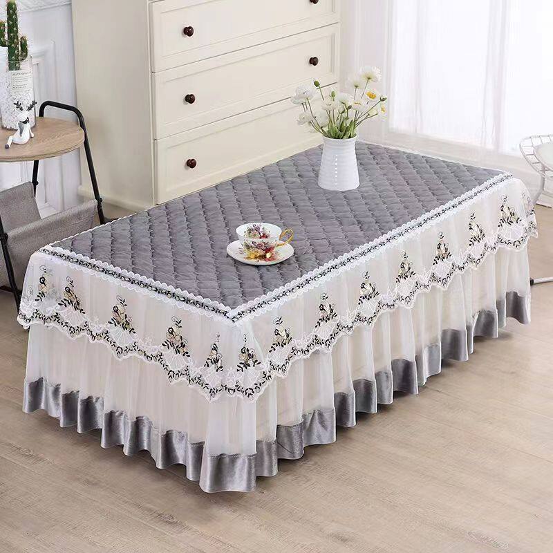 Tea table full package thickened tablecloth non slip tea table cover rectangular tea table mat living room tea table tablecloth TV cabinet cover