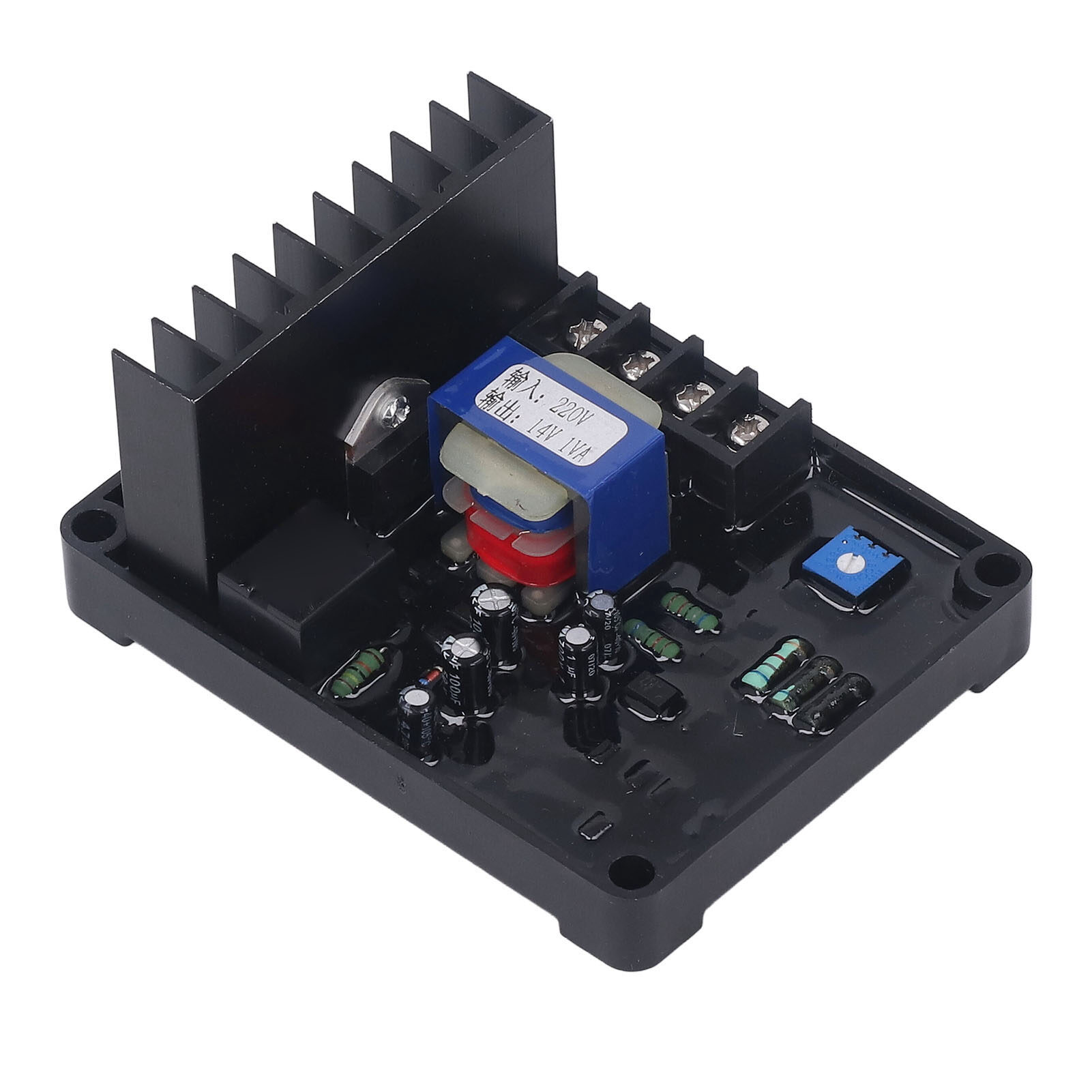 3 Phase Voltage Regulator Board, Flame Retardant Practical 220V Generator Set Automatic Voltage Regulator for Harmonic Excitation