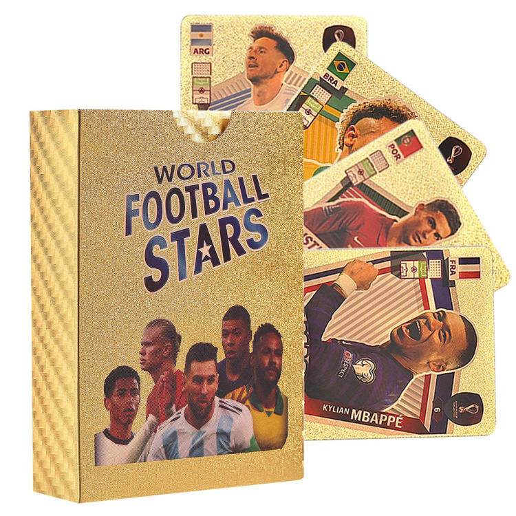 Football Card Games Football Player Fan Cards 50 Sheets Football Player Fan Card Soccer Star Collection Cards convenient