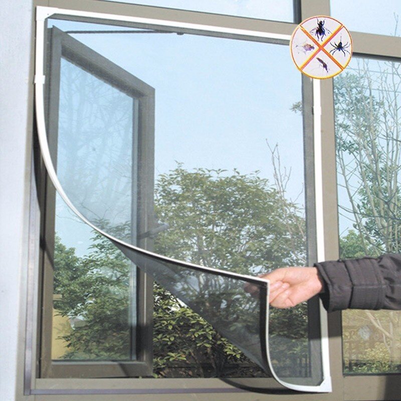 Houseeker 130 Cm X 150 Cm Cửa Sổ Chống Muỗi Fly Màn Che Lưới Màn Chống Muỗi Lớp Bảo Vệ Rèm Cửa Màn Che Inset
