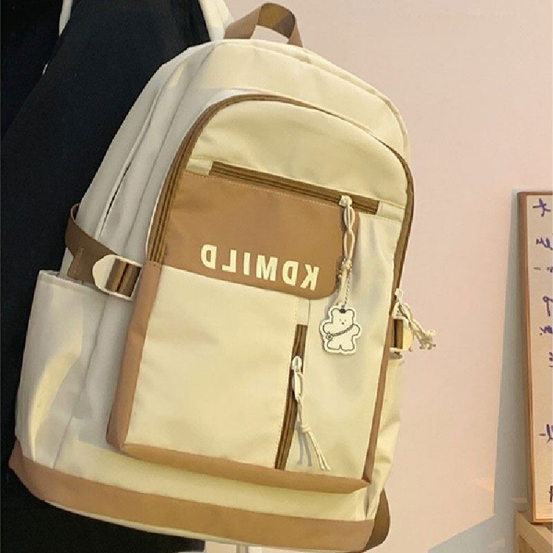 WOMA New lady bag simple college backpack high school students backpack large capacity backpack