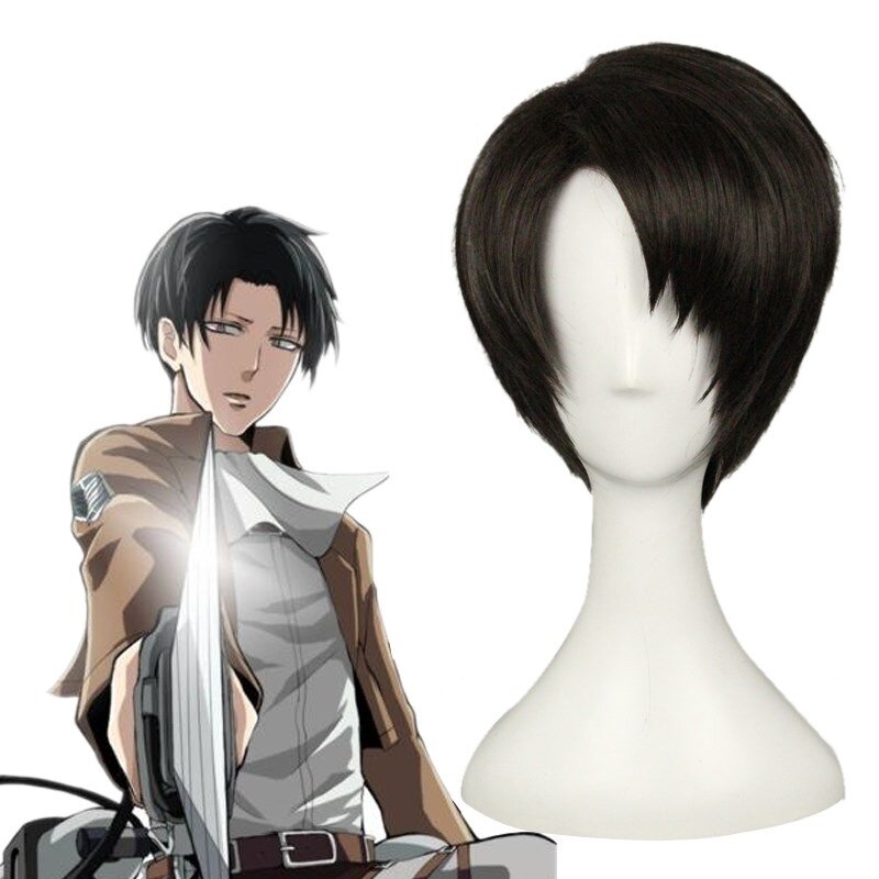 Attack on Titan Cosplay Wig Mikasa/Allen/Bao Long Wig Cosplay Wig Headgear Send Hair Net