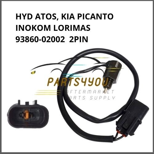 HYUNDAI ATOS, INOKOM LORIMAS, KIA PICANTO REVERSE SWITCH With WIRE 9386002002 2PIN Lazada