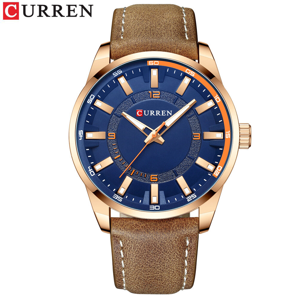 Curren/Crane 8390 Men's Watch Business Belt Watch Casual Men's Watch Foreign Trade Watch ⌚