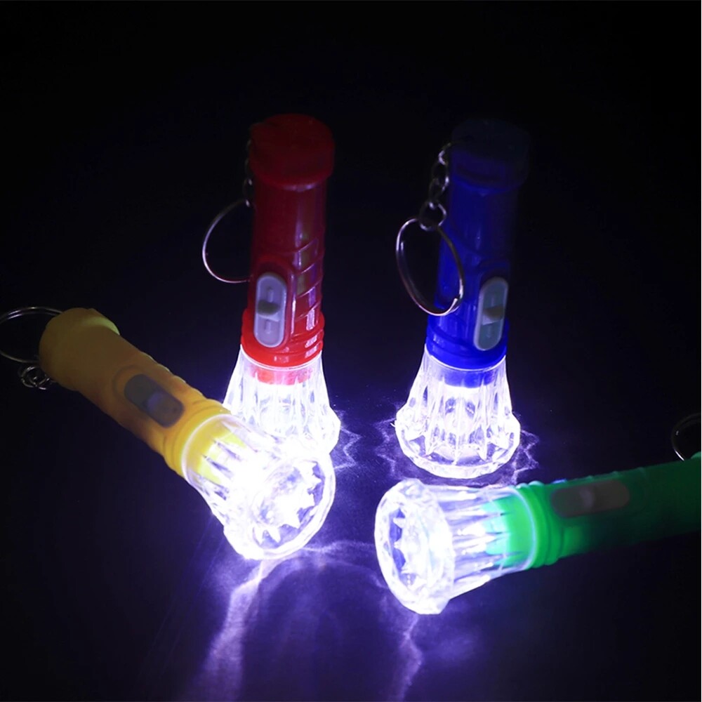 Mini Key Chain Flashlight LED Multi-Function Waterproof Outdoor Camping Emergency Flashlight