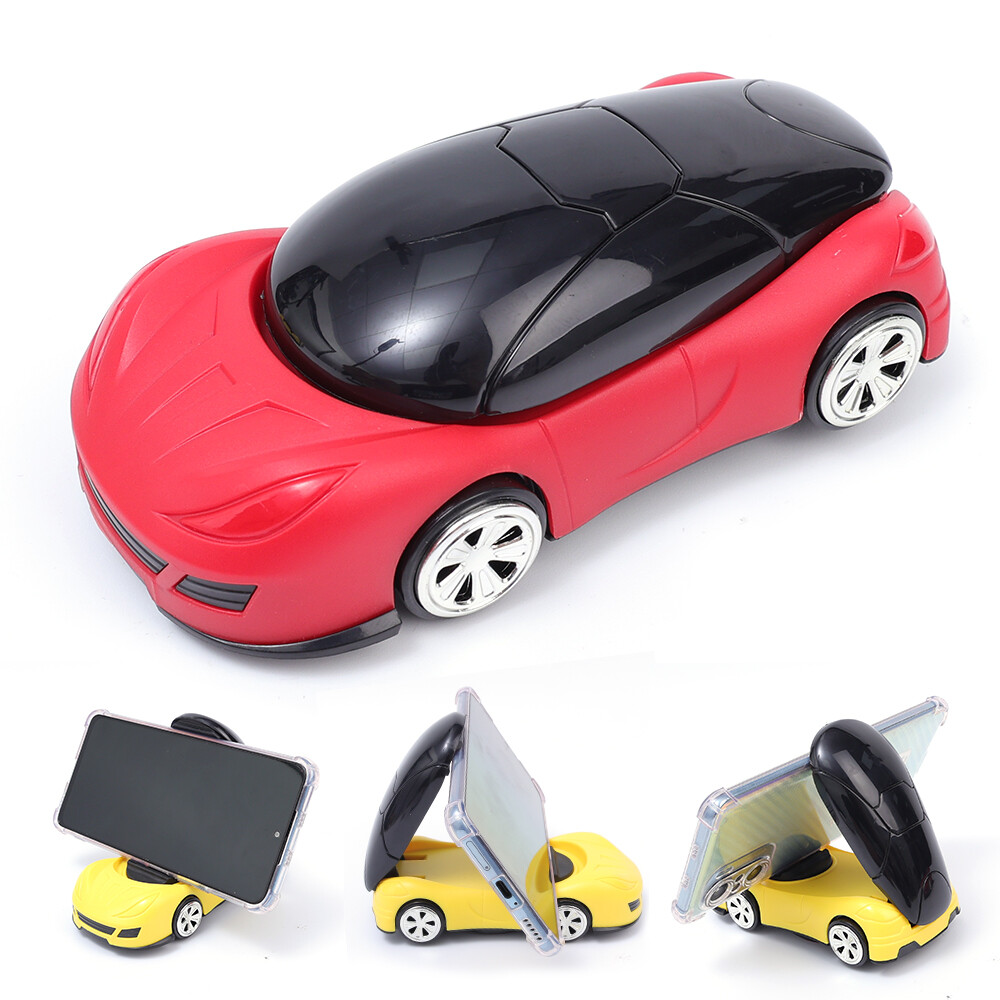 Car 360° Rotation Cell Phone Mount Mobile Phone Bracket Multifunction Racing Model Bracket Car Dashboard Ornaments