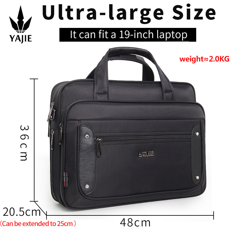 Large Briefcases For Men Canvas Tote Bag Laptop Case 14 Inch 15.6 Inch ...