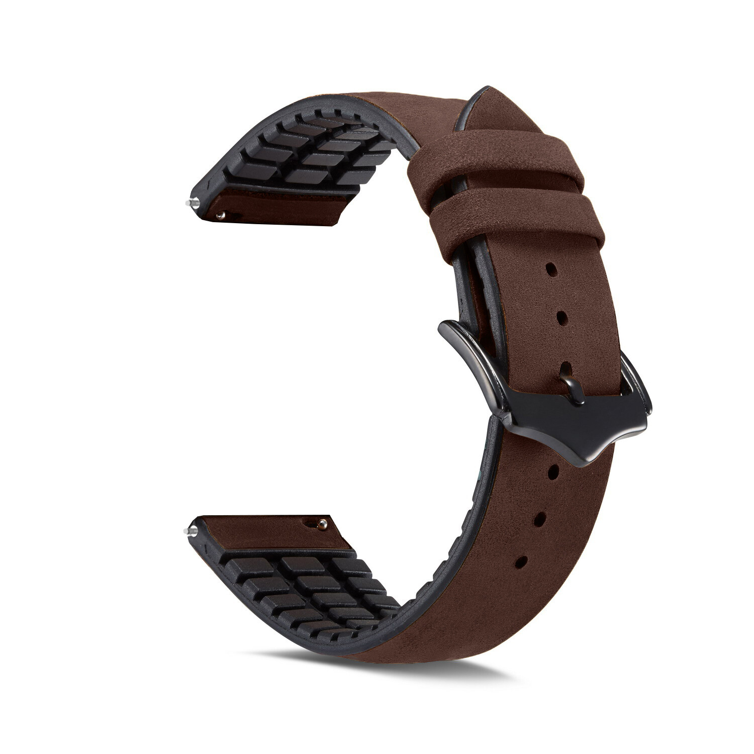 22mm Genuine Leather Silicone Watch Strap Band for Ticwatch Pro 3 E2 S2 GTX