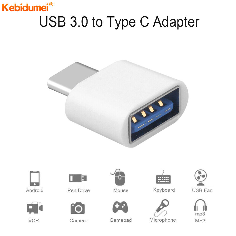 Kebidumei Bộ Chuyển Đổi Cáp OTG USB 3.0 Type-C USB-C Cho Điện Thoại Android Chuột Bàn Phím USB Đĩa Flash