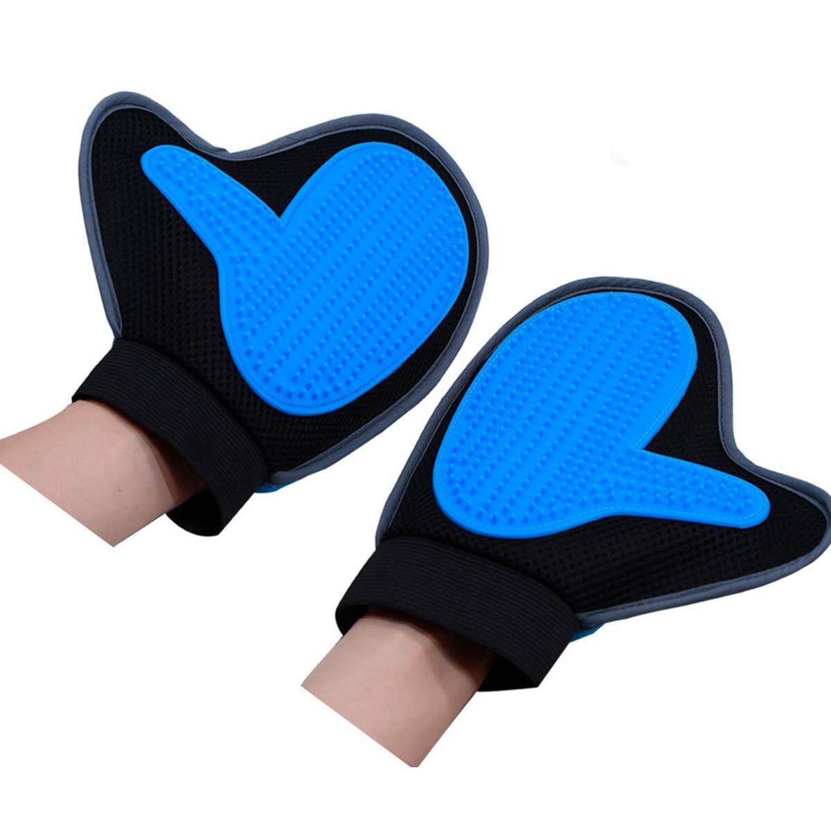 Pet Grooming Glove, 290 Soft Tips Gentle Pet Hair Remover Glove For Dog And Cat With Long And Short Fur, 3-In-1 Efficient Deshedding Glove By Ertic.