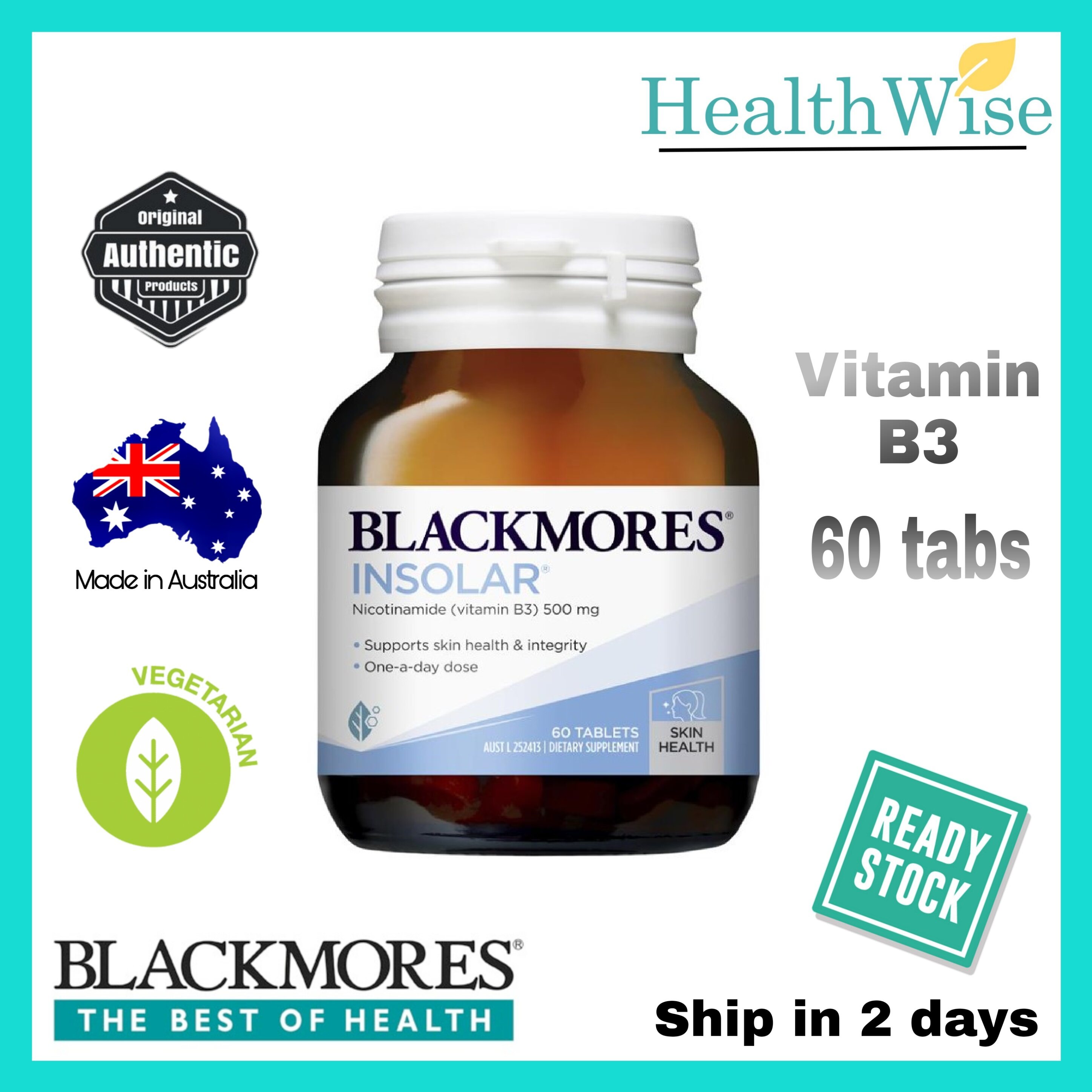 [AUSTRALIA] BLACKMORES Insolar® 60tablets (Exp Aug 2025) high dose