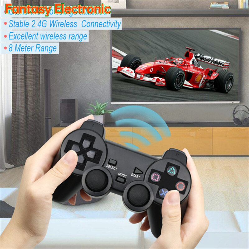 FE Fast Response No Delay Wireless Gamepad Double Vibration Shock Joypad Usb Pc Game Controller Compatible For Sony Ps2 Console Joystick