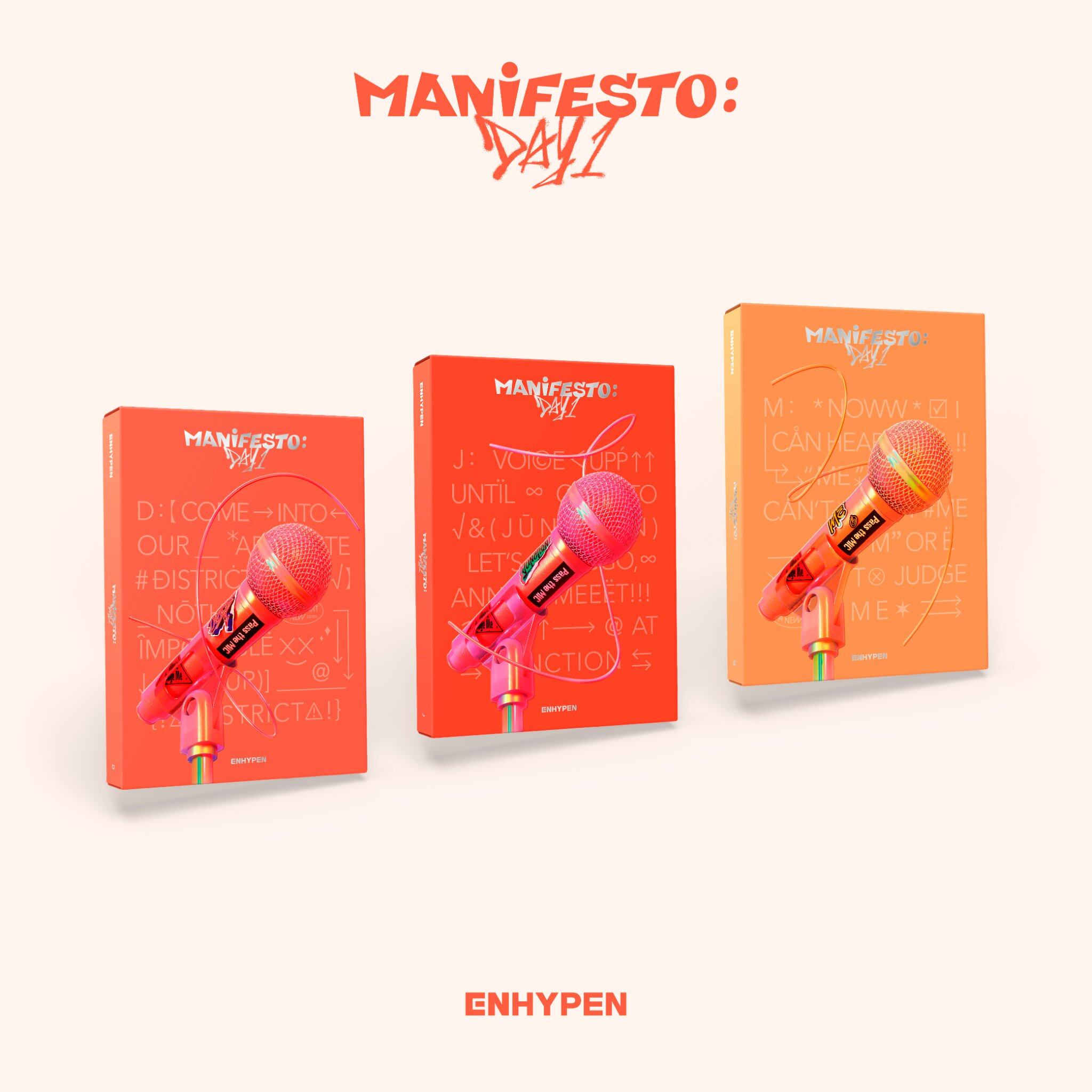 ENHYPEN Album MANIFESTO DAY 1 Kpop Album Official Release