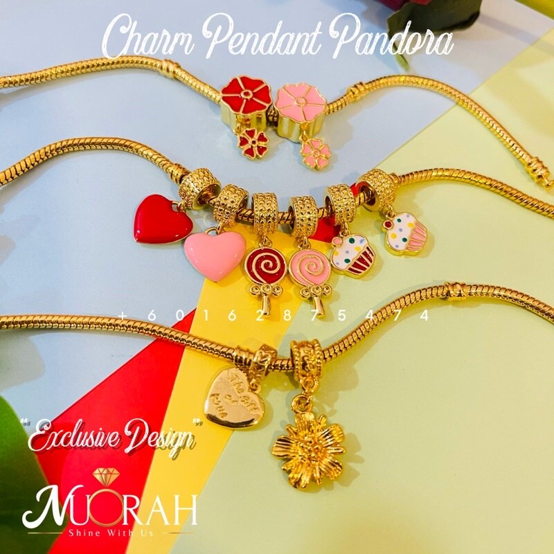Charm Pendant Emas Pandora Charm Design Pandora Charms Emas Charm