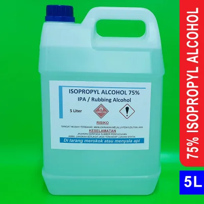 75% Isopropyl Alcohol / IPA / Rubbing Alcohol 5 Liter