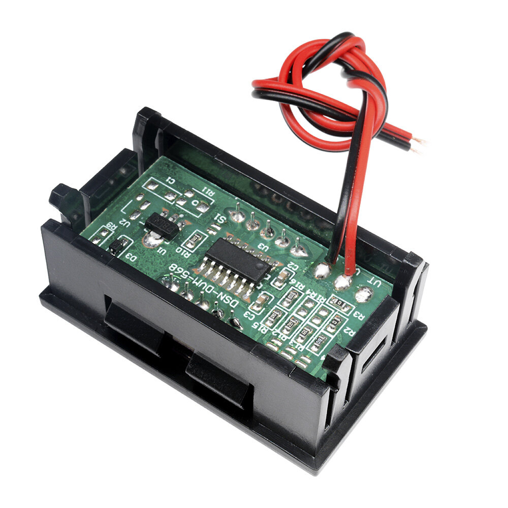 DM 0.56  DC4.5/4.7/5-30V Voltmeter LED Panel Three Digital Display Volt Voltage Meter