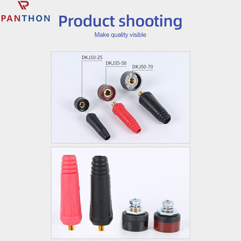 PANTHON TIG Welding Cable Panel Connector Plug DKJ35-50 DKJ50-70 Quick Fitting 315Amp Welding Lead