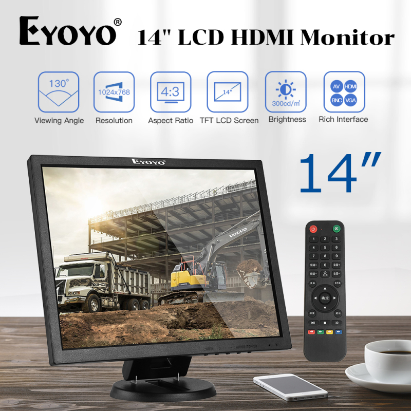 EYOYO Monitor Game 14 Inci, Monitor 