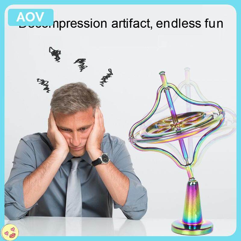 Gyroscope บรรเทาความเครียดของเล่นลูกข่างปลายนิ้ว Mechanical วงล้อหมุนของเล่นความเครียดบรรเทา
