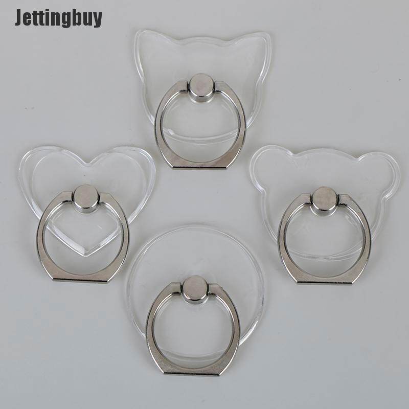 [Jettingbuy] Clear mount holder mobile phone holder stand finger ring support desk cell phone