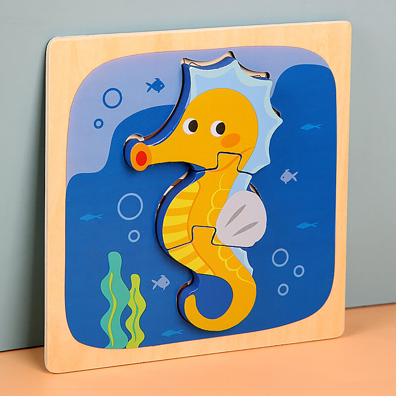Children's Puzzle Grasp Board (Wooden Educational Puzzle)