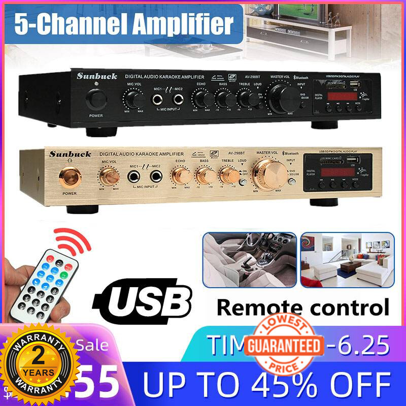 *2 years warranty* sunbuck AV-298BT Bluetooth 2.0 channel 2000W 5 ...
