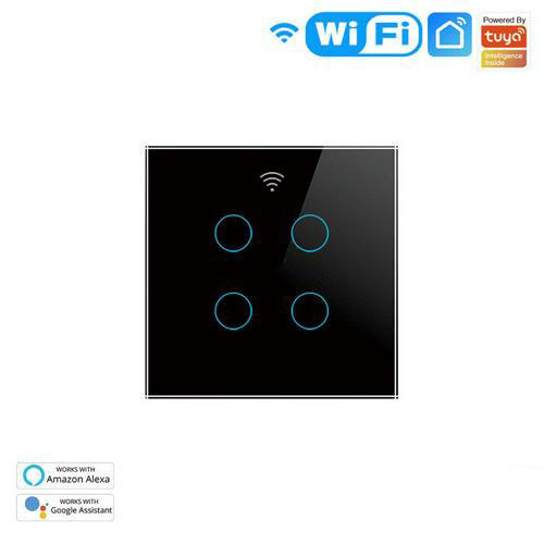 El style tuya wifi smart touch switch 1/2/3 /4way home wall button for alexa google home assistant smart home smart life 0906