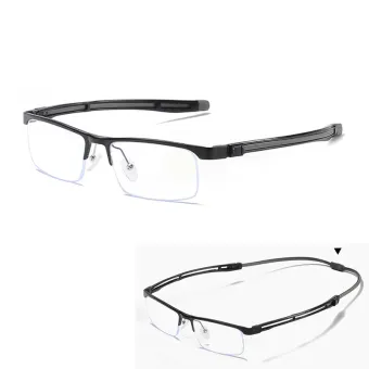 mens half frame eyeglasses