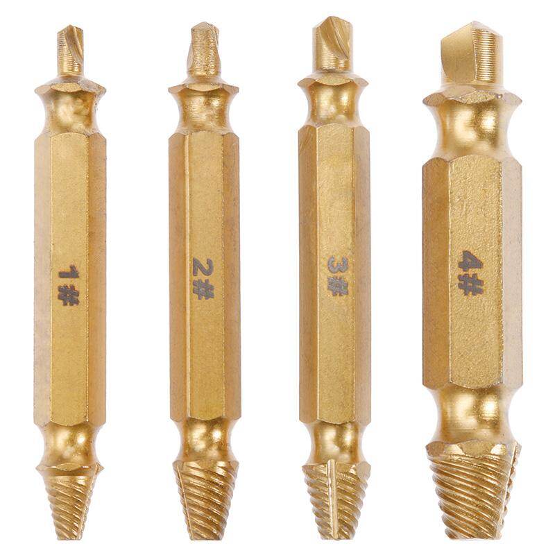 [Hàng Có Sẵn] KIPRUN 4 Sản Phẩm Mũi Khoan Tháo Vít Bị Hư Dụng Cụ Tháo Vít Tool4 Cái Dụng Cụ Tháo Vít Đầu Bị Hỏng/Dụng Cụ Tháo Vít Trượt/Tuốc Nơ Vít /Dụng Cụ Tháo Dây Gãy Hai Đầu