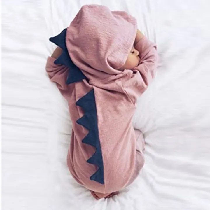 pink dinosaur baby grow