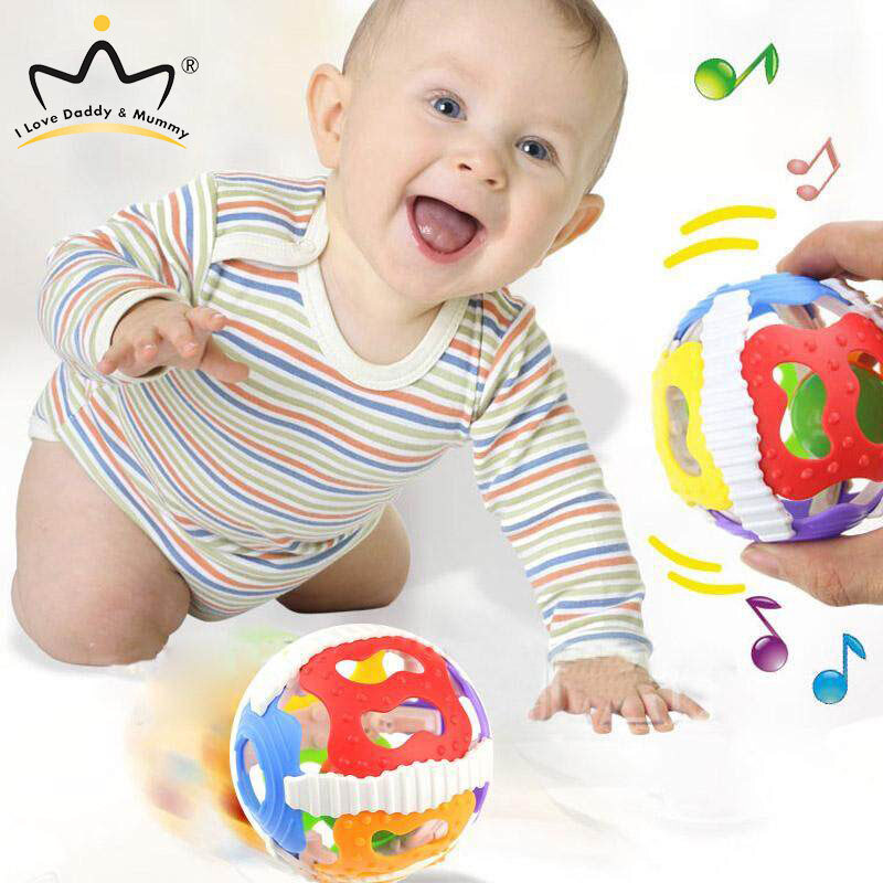I Love Daddy&Mummy Funny Baby Toys Little Loud Bell Ball Rattles Mobile Toy Baby Speelgoed Newborn Infant Intelligence Grasping Educational Toys