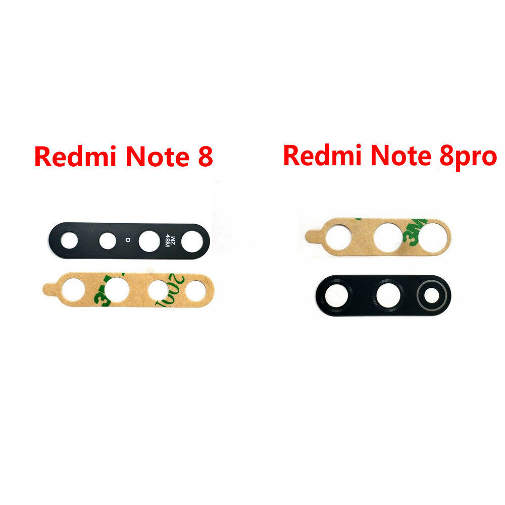 New Rear Camera Lens Glass & Sticker Replacement For Xiaomi Redmi Note 8 Pro
