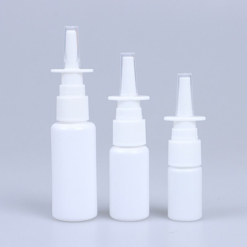 Tumato 10/20ml/30ml Empty Plastic Nasal Pump Spray Bottles Sprayer Mist Nose Refillable